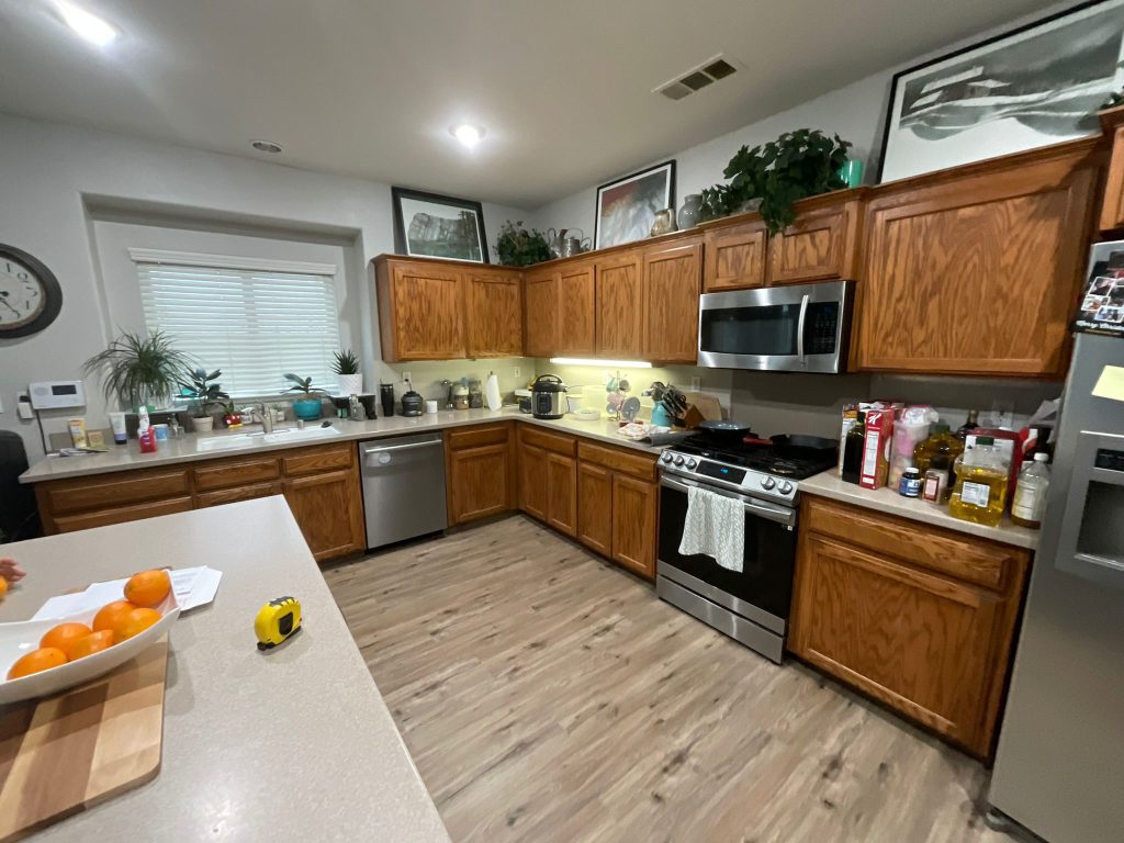 The Gutierrez kitchen before the remodel