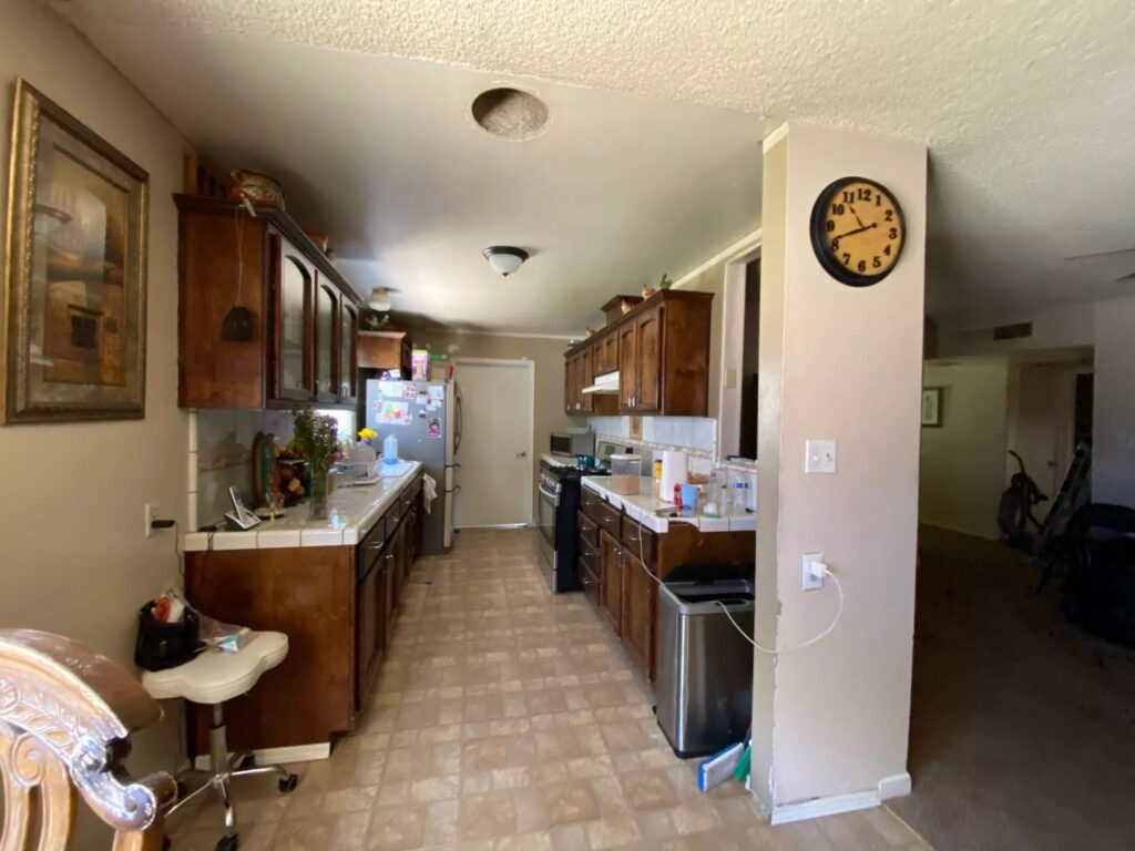 The Rodriguez kitchen before the remodel